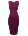 Tom's Ware Women's Classic Slim Fit Sleeveless Midi Dress