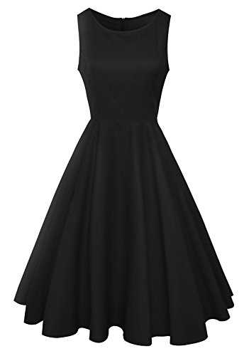 Anni-Coco-Womens-Classy-Audrey-Hepburn-1950s-Vintage-Rockabilly-Swing-Dress