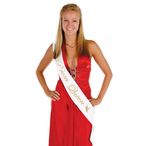 Beistle-Prom-Satin-Sash-33-Inch-by-4-Inch-Queen