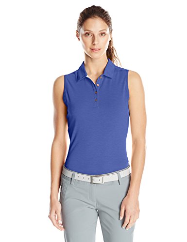 adidas-Golf-Womens-Climalite-Heather-Sleeveless-Polo