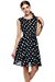 Zeagoo Women Chiffon Sleeveless High Waist Patchwork Dress Pleated Sundress