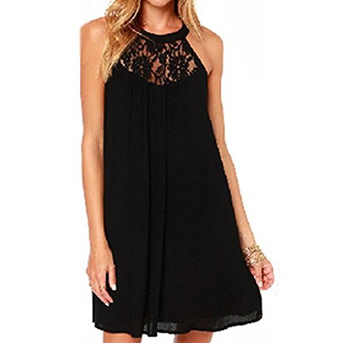 Vanberfia-Womens-Sleeveless-Lace-Patchwork-Loose-Casual-Mini-Chiffon-Dress