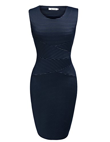 ANGVNS-Womens-Summer-Striped-Sleeveless-Wear-to-Work-Casual-Party-Pencil-Dress