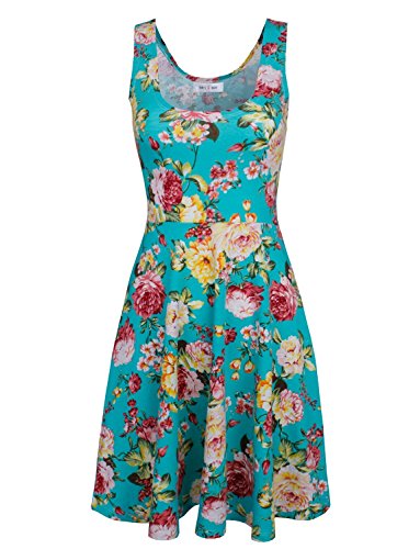 Toms-Ware-Womens-Casual-Fit-and-Flare-Floral-Sleeveless-Dress