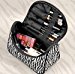 Fashion Zebra Pattern Lady Makeup Bag Women Portable Cosmetic Toiletry Bags Travel Storage Organizer