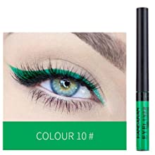 green eyeliner